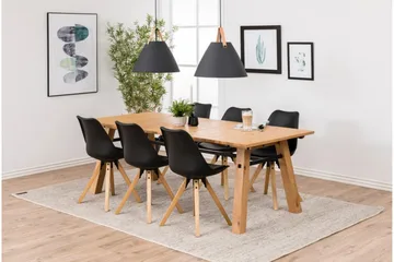 Andros Matstol & köksstol med träben - Svart - Products - Möbler - Fåtölj & stolar - Matstol & köksstol