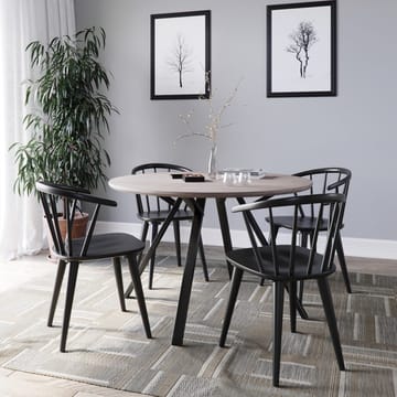Dalsland Karmstol - Svart - Svart - Products - Möbler - Fåtölj & stolar - Matstol & köksstol