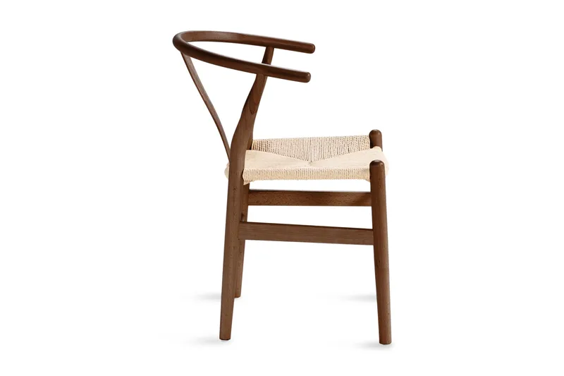 Dastoori Matstol med Armstöd - Valnöt / Trä / Beige - Products - Möbler - Fåtölj & stolar - Matstol & köksstol