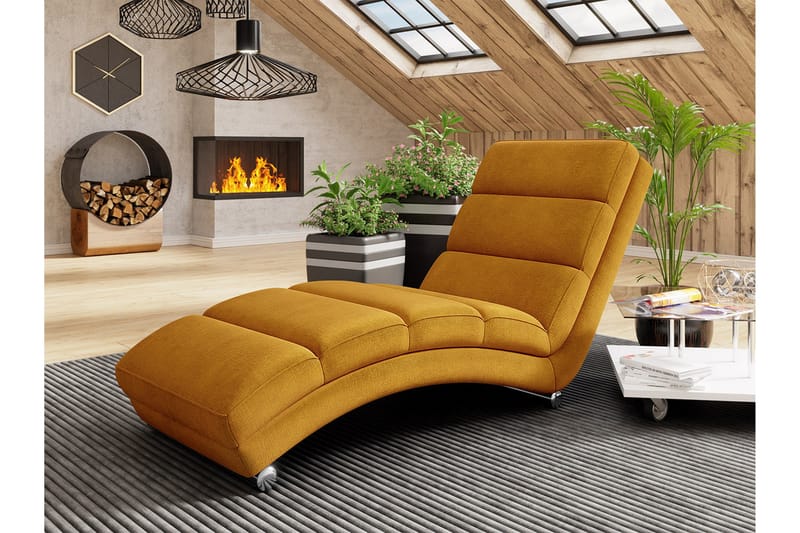 Regalado Liggfåtölj - Gul - Products - Möbler - Fåtölj & stolar - Fåtölj - Liggfåtölj