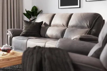 Saranda Fåtölj - Grå - Products - Möbler - Fåtölj & stolar - Fåtölj - Biofåtölj & reclinerfåtölj