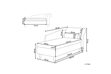 Tyland Schäslong Höger - Svart - Products - Möbler - Fåtölj & stolar - Fåtölj - Liggfåtölj