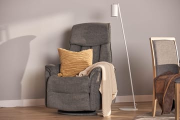 Umeå Fåtölj Snurr & Gung - Tyg Grå - Products - Möbler - Fåtölj & stolar - Fåtölj - Biofåtölj & reclinerfåtölj