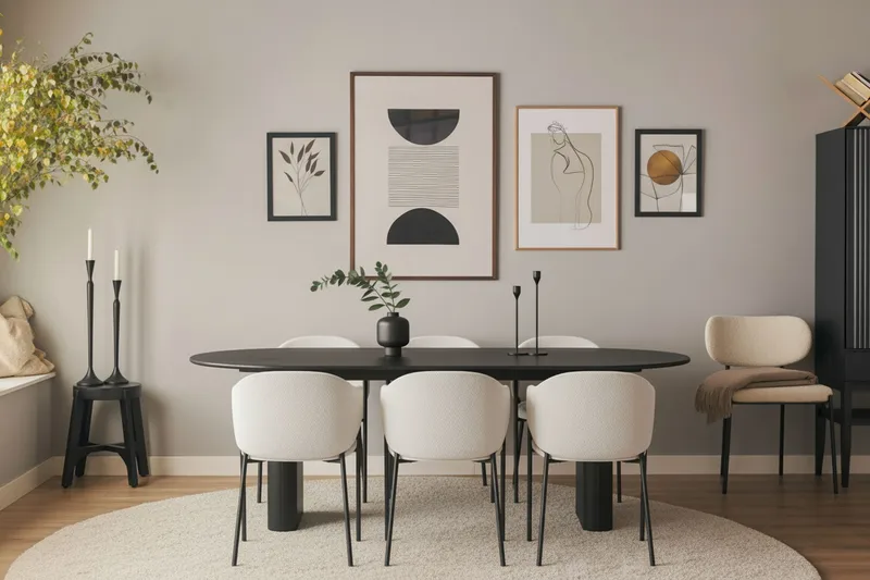 Filip Matstol - Vit Bouclé - Products - Möbler - Fåtölj & stolar - Karmstol