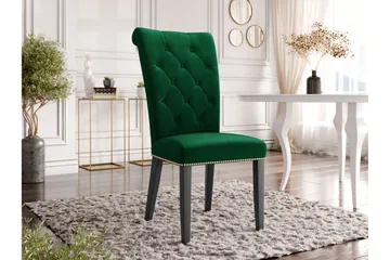 Garvin Matstol - Grön/Svart - Products - Möbler - Fåtölj & stolar - Matstol & köksstol