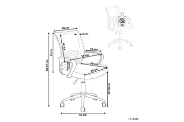 Kontorsstol Solid Svart/Silver - Svart/Silver - Products - Möbler - Fåtölj & stolar - Kontorsstol & skrivbordsstol