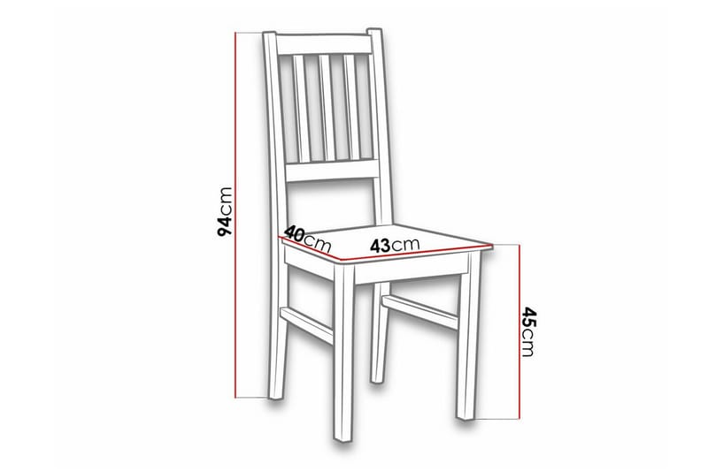 Lufti Matstol Black/White - Products - Möbler - Fåtölj & stolar - Matstol & köksstol