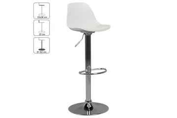 Mateel Barstol - Vit - Products - Möbler - Fåtölj & stolar - Barstol & barpall