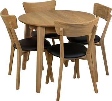 Matstol svart/ek - Amino - Svart/Ek - Products - Möbler - Fåtölj & stolar - Matstol & köksstol