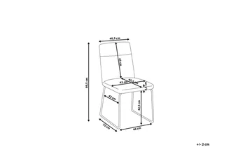 Nevada Stol Set Om 2 St - Grå - Products - Möbler - Fåtölj & stolar - Matstol & köksstol