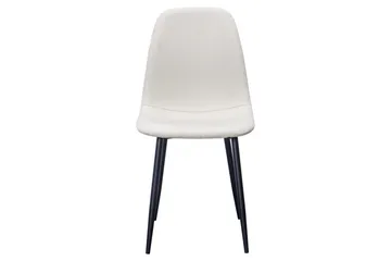 Nibe Matstol - Beige/Metallben Svart - Products - Möbler - Fåtölj & stolar - Matstol & köksstol