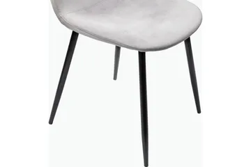 Oktoos Matstol - Grå/Svart - Products - Möbler - Fåtölj & stolar - Matstol & köksstol