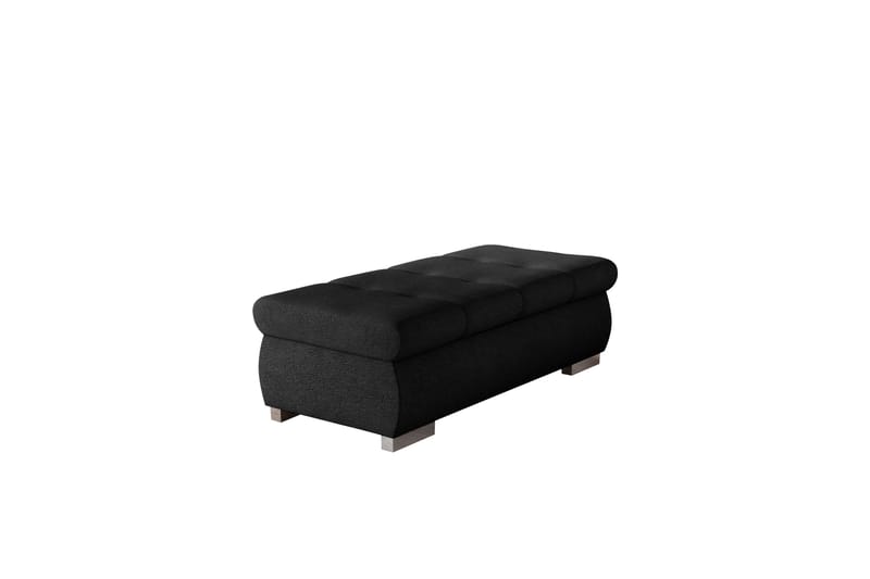 Cerys Fotpall 60 cm, Svart