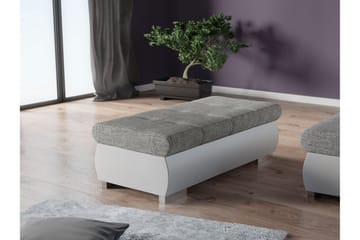 Cerys Fotpall 60 cm - Vit/Ljusgrå - Products - Möbler - Fåtölj & stolar - Pall & puff - Fotpallar