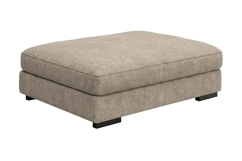 Dubai Fotpall i Tyg - Beige/Grå - Products - Möbler - Fåtölj & stolar - Pall & puff - Fotpallar