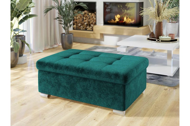 Dynir Fotpall 70 cm - Grön - Products - Möbler - Fåtölj & stolar - Pall & puff - Fotpallar