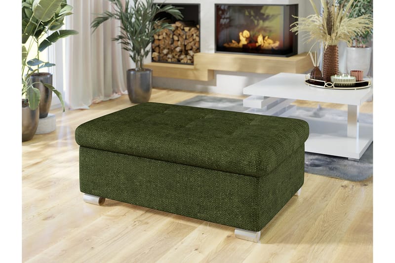 Dynir Fotpall 70 cm - Grön - Products - Möbler - Fåtölj & stolar - Pall & puff - Fotpallar