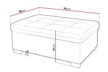 Dynir Fotpall 70 cm - Svart - Products - Möbler - Fåtölj & stolar - Pall & puff - Fotpallar
