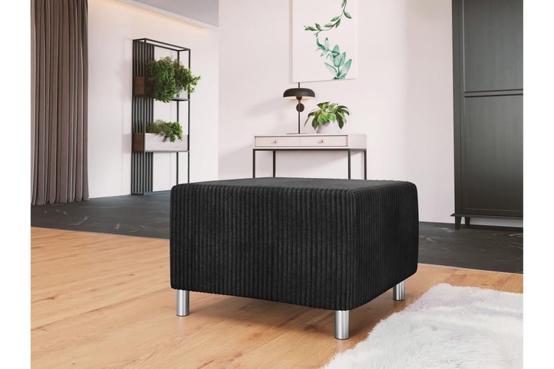 Eifion Fotpall 65 cm - Svart - Products - Möbler - Fåtölj & stolar - Pall & puff - Fotpallar