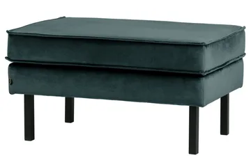 Lissbon Fotpall Sammet - Blågrön - Products - Möbler - Fåtölj & stolar - Pall & puff - Fotpallar