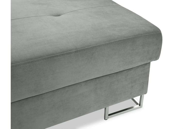 Reginia Fotpall 104 cm - Grå - Products - Möbler - Fåtölj & stolar - Pall & puff - Fotpallar