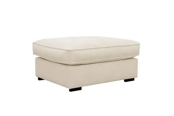 Rossita lyx Fotpall, Beige Chenille