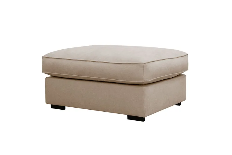 Rossita lyx Fotpall - Beige Tyg - Products - Möbler - Fåtölj & stolar - Pall & puff - Fotpallar
