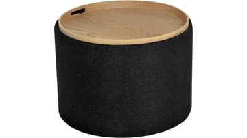 Velmira Puff 56 cm Rund - Svart - Products - Möbler - Fåtölj & stolar - Pall & puff - Sittpuff