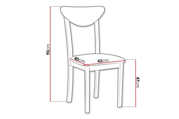 Patrickswell Matstol - Svart - Products - Möbler - Fåtölj & stolar - Matstol & köksstol