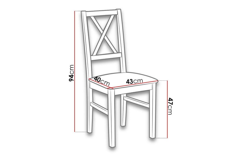 Patrickswell Matstol - Vit - Products - Möbler - Fåtölj & stolar - Matstol & köksstol