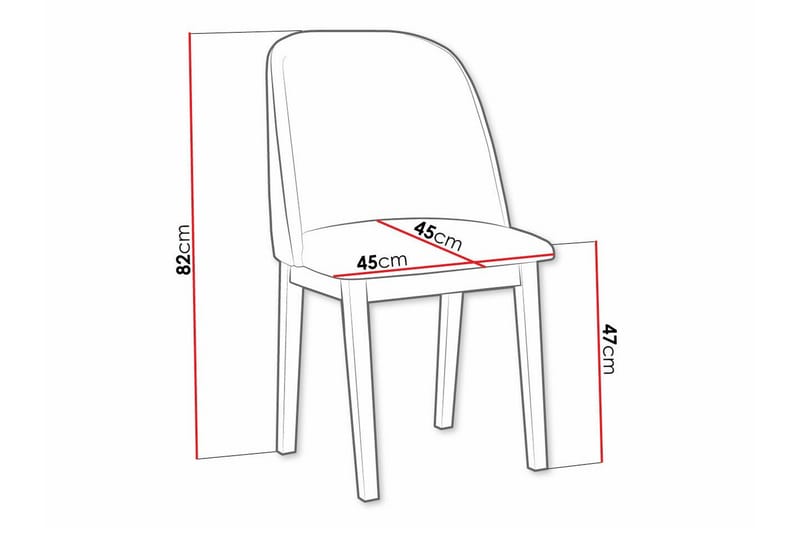 Patrickswell Matstol - Vit - Products - Möbler - Fåtölj & stolar - Matstol & köksstol