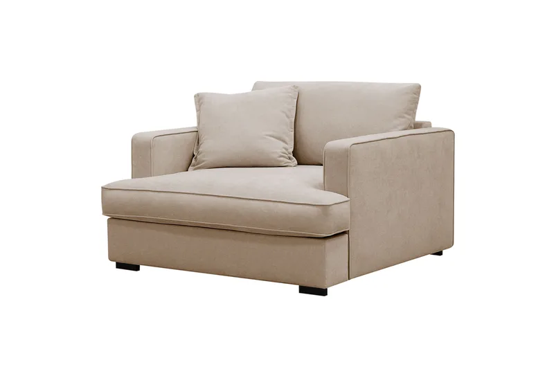 Rossita lyx Extra djup Fåtölj - Beige Tyg - Products - Möbler - Fåtölj & stolar - Fåtölj