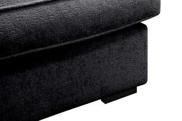 Rossita lyx Extra djup Fåtölj - Svart Chenille - Products - Möbler - Fåtölj & stolar - Fåtölj
