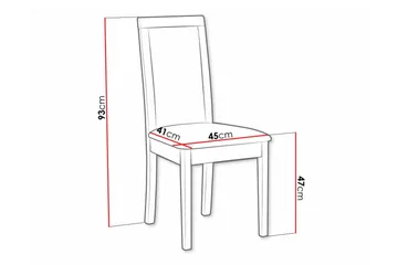 Rowden Matstol - Svart - Products - Möbler - Fåt ölj & stolar - Matstol & köksstol