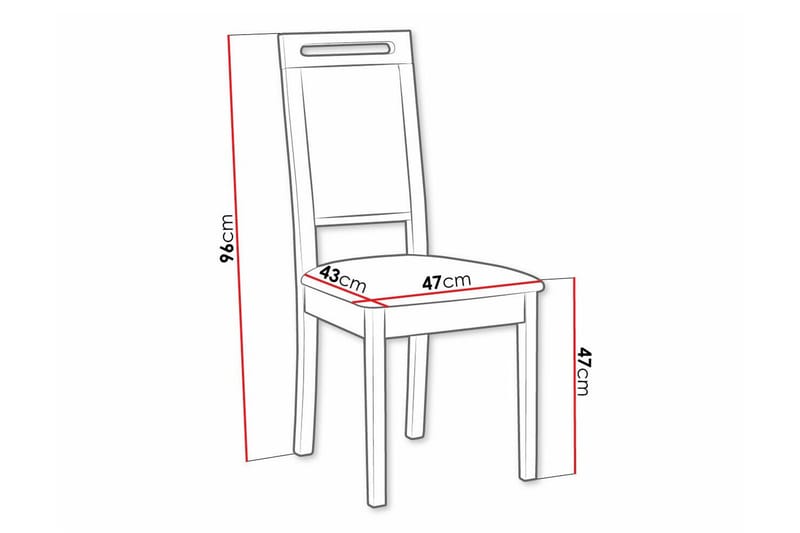 Rowden Matstol - Svart - Products - Möbler - Fåtölj & stolar - Matstol & köksstol