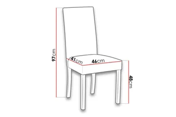 Rowden Matstol - Vit - Products - Möbler - Fåtölj & stolar - Matstol & köksstol