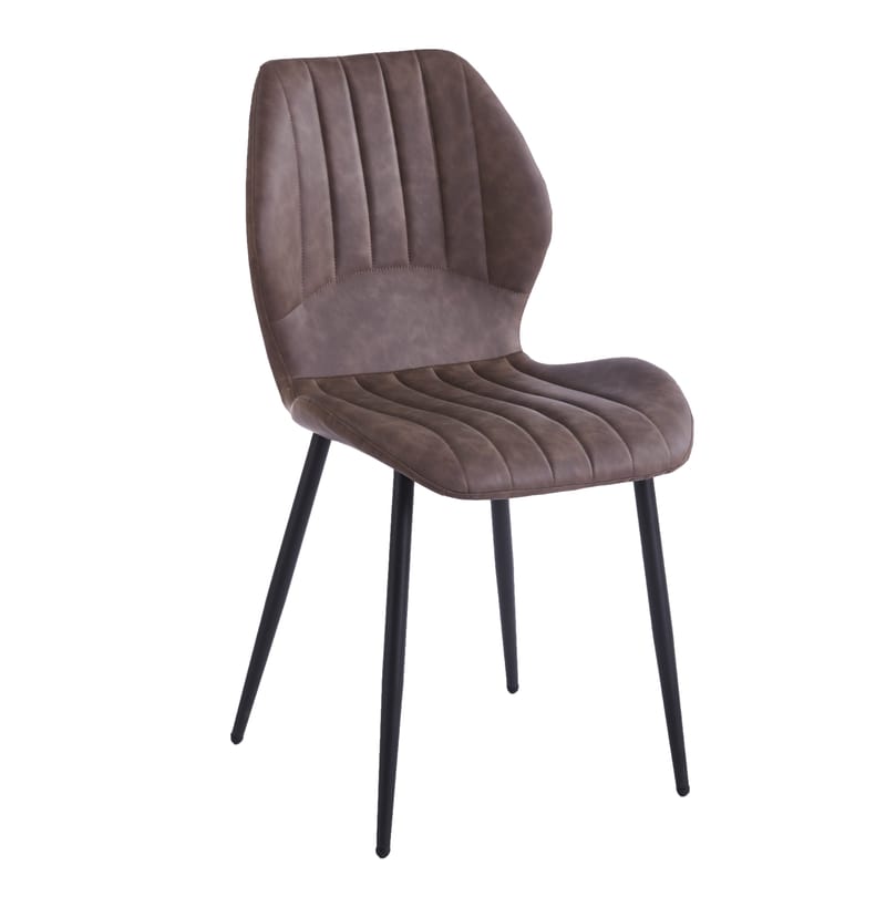 Santos matstol - Brun/svart - Brun/svart - Products - Möbler - Fåtölj & stolar - Matstol & köksstol
