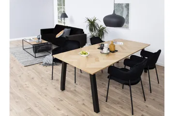 Schoer Karmstol - Svart/Matt Svart - Products - Möbler - Fåtölj & stolar - Karmstol