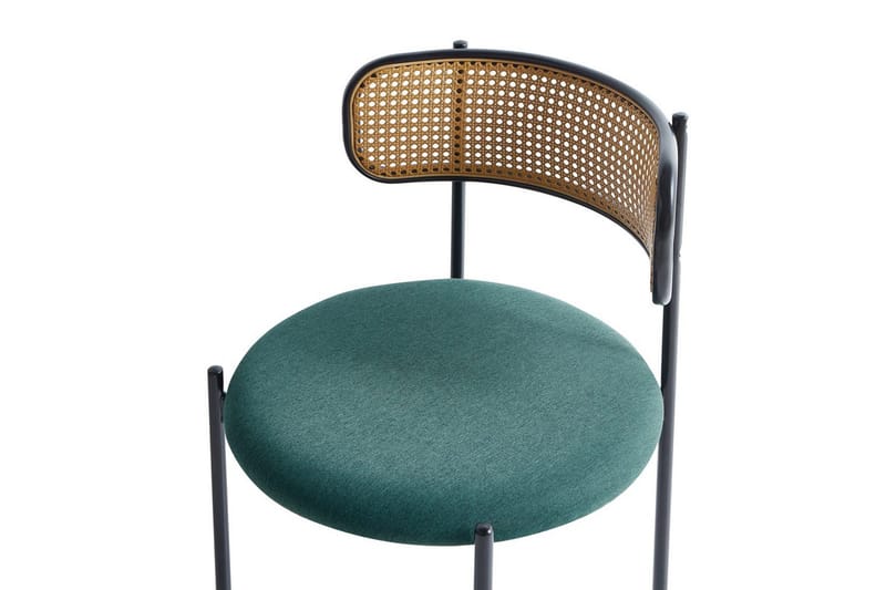 Set med 2 matstolar Andover - Svart, ljust trä, grönt - Products - Möbler - Fåtölj & stolar - Matstol & köksstol