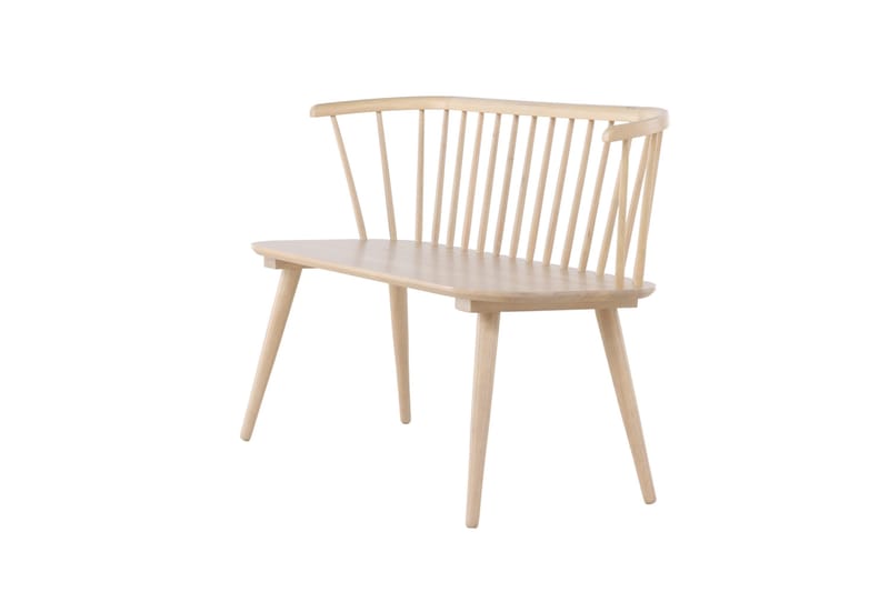 Sittbänk med ryggstöd Venture Home Bobby Sittbänk 120 cm Whitewash Whitewash - Products - Möbler - Fåtölj & stolar - Sittbänk - Bänk med ryggstöd