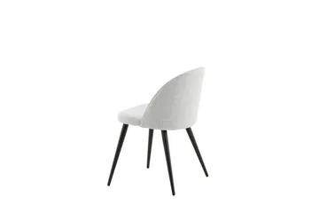 Velvet Matstol - Grå/Svart - Products - Möbler - Fåtölj & stolar - Matstol & köksstol