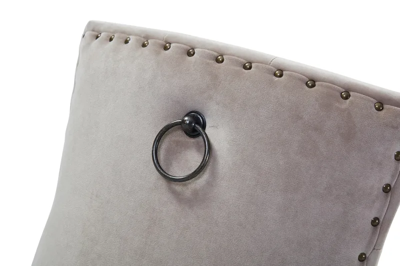 Viktoria Matstol Sammet - Sand / Beige - Products - Möbler - Fåtölj & stolar - Matstol & köksstol