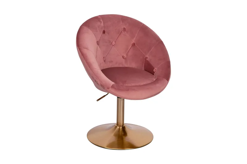 Willowdale Kontorsstol - Mörkrosa/Guld - Products - Möbler - Fåtölj & stolar - Kontorsstol & skrivbordsstol