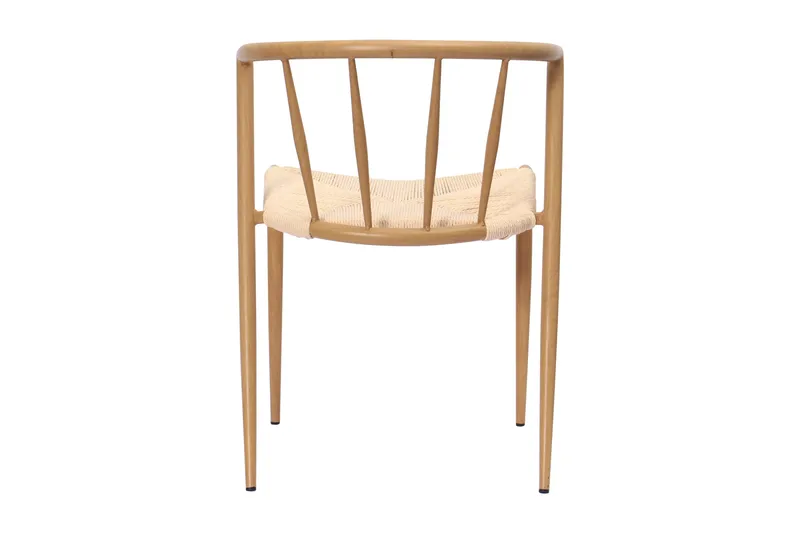 Winston Matstol - Beige / Metallben Ek - Products - Möbler - Fåtölj & stolar - Matstol & köksstol