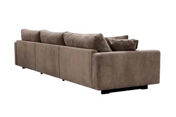 Valencia Extra Djup 5-sits Soffa i Chenille - Mörkbrun - Products - Möbler - Soffa