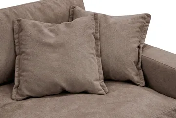 Valencia Extra Djup 5-sits Soffa i Chenille - Mörkbrun - Products - Möbler - Soffa