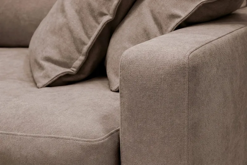 Valencia Extra Djup 5-sits Soffa i Chenille - Mörkbrun - Products - Möbler - Soffa