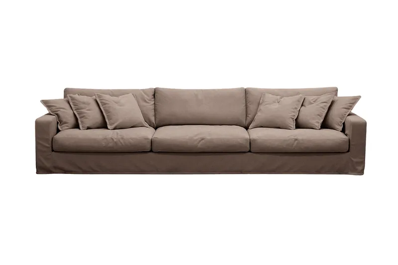 Valencia Extra Djup 5-sits Soffa med avtagbar och tvättbar klädsel, Mörkbrun