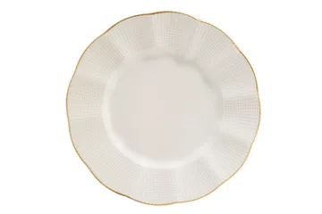 Adine Middagsservis 24 Delar Porslin - Creme/Guld - Products - Servering & matlagning - Porslin