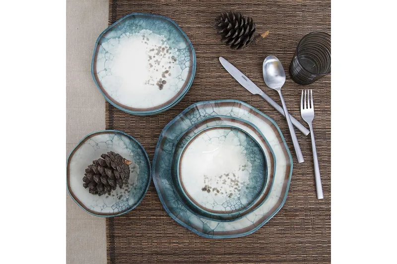 Subatan Tallriksset 24 Delar, Porslin/Flerfärgad